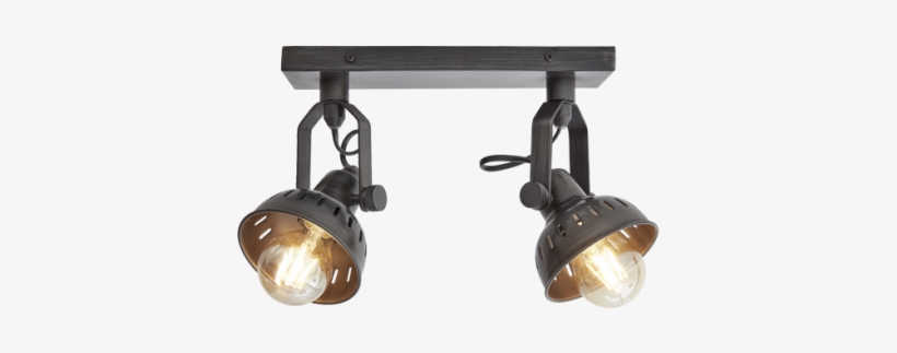Spotlights Ceiling Lights - Industville Sw-dfm Double Swivel Adjustable Vintage, transparent png