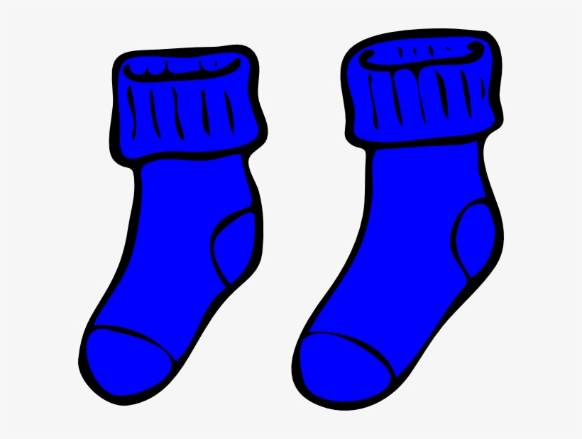 Blue Socks Svg Clip Arts 600 X 539 Px, transparent png