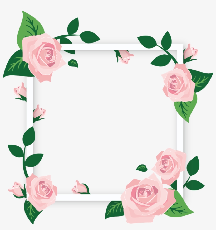 Cuadro Flores Slide - Square Flower Frames Png, transparent png