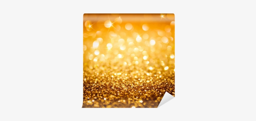 Golden Glitter And Stars For Christmas Background Wall - Gold Glitter Background Png, transparent png