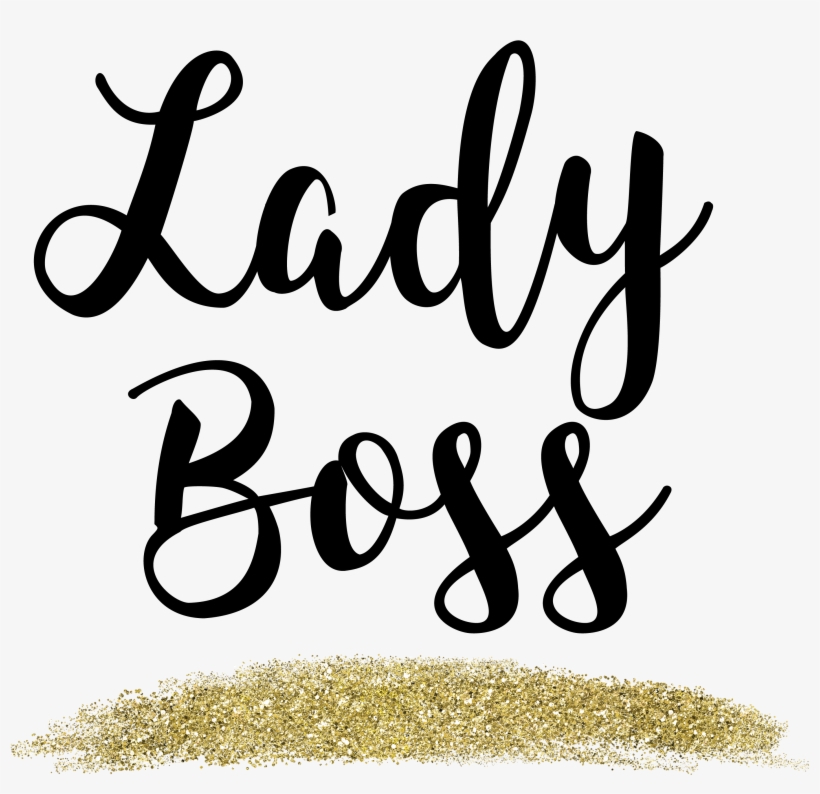 Lady Boss Gold Glitter Web Flair Graphic - Free Boss Lady Svg, transparent png