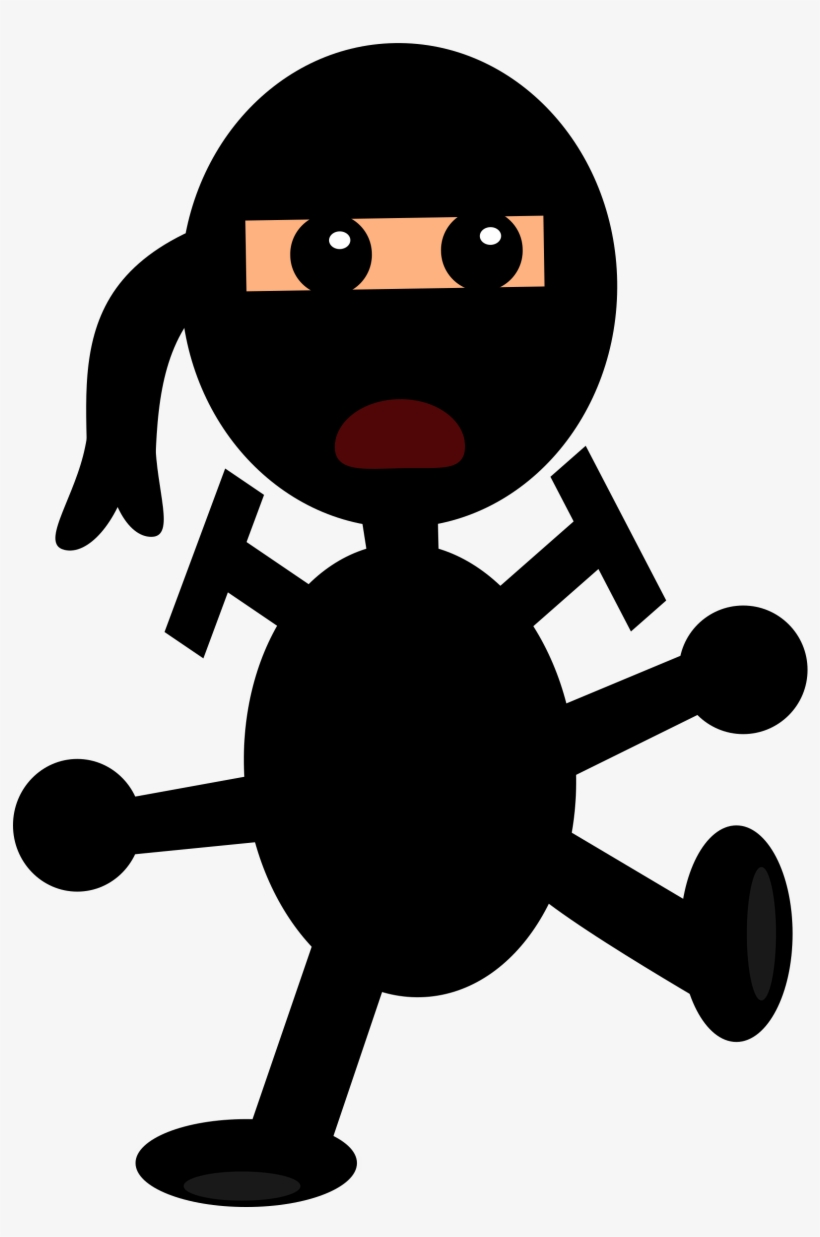 This Free Icons Png Design Of A Simple Cartoon Ninja - Senjata Ninja Vector Png, transparent png