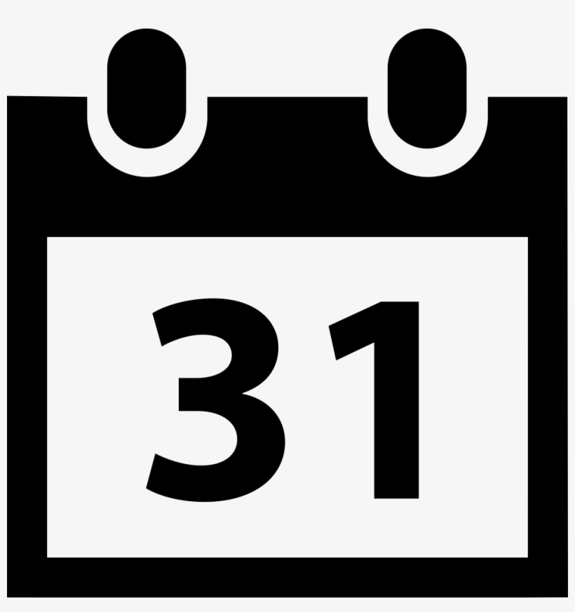 Monthly Calendar Comments - Calendar Icon 31 Png, transparent png