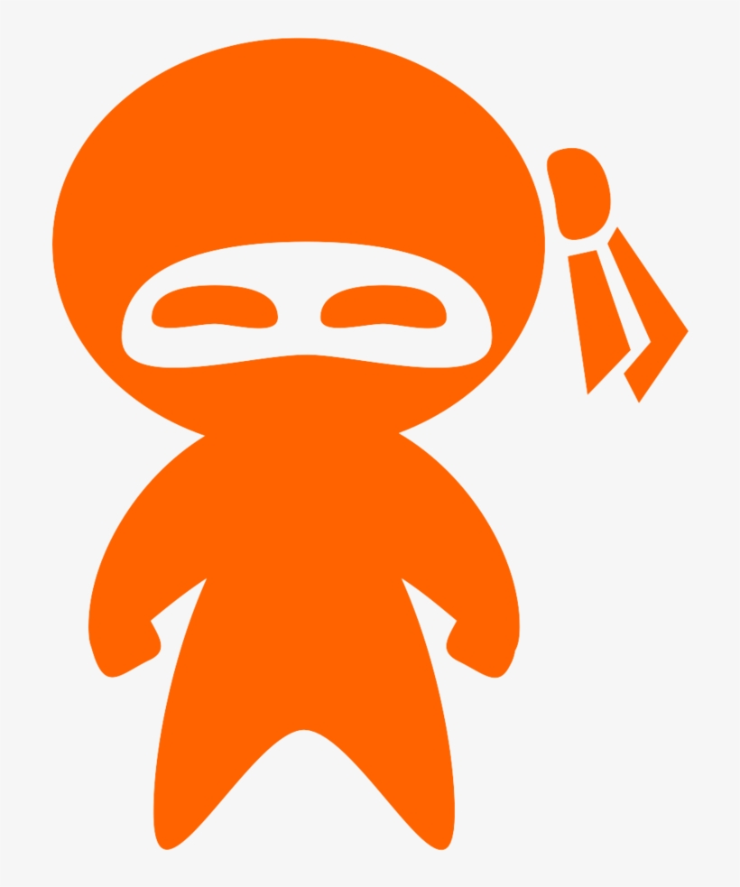 Ninja - Cartoon Ninja Black And White, transparent png