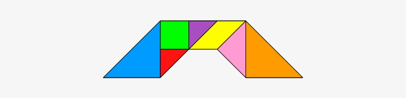 Tangram Bridge, transparent png