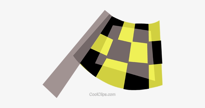 Checkered Flag Royalty Free Vector Clip Art Illustration - Illustration, transparent png