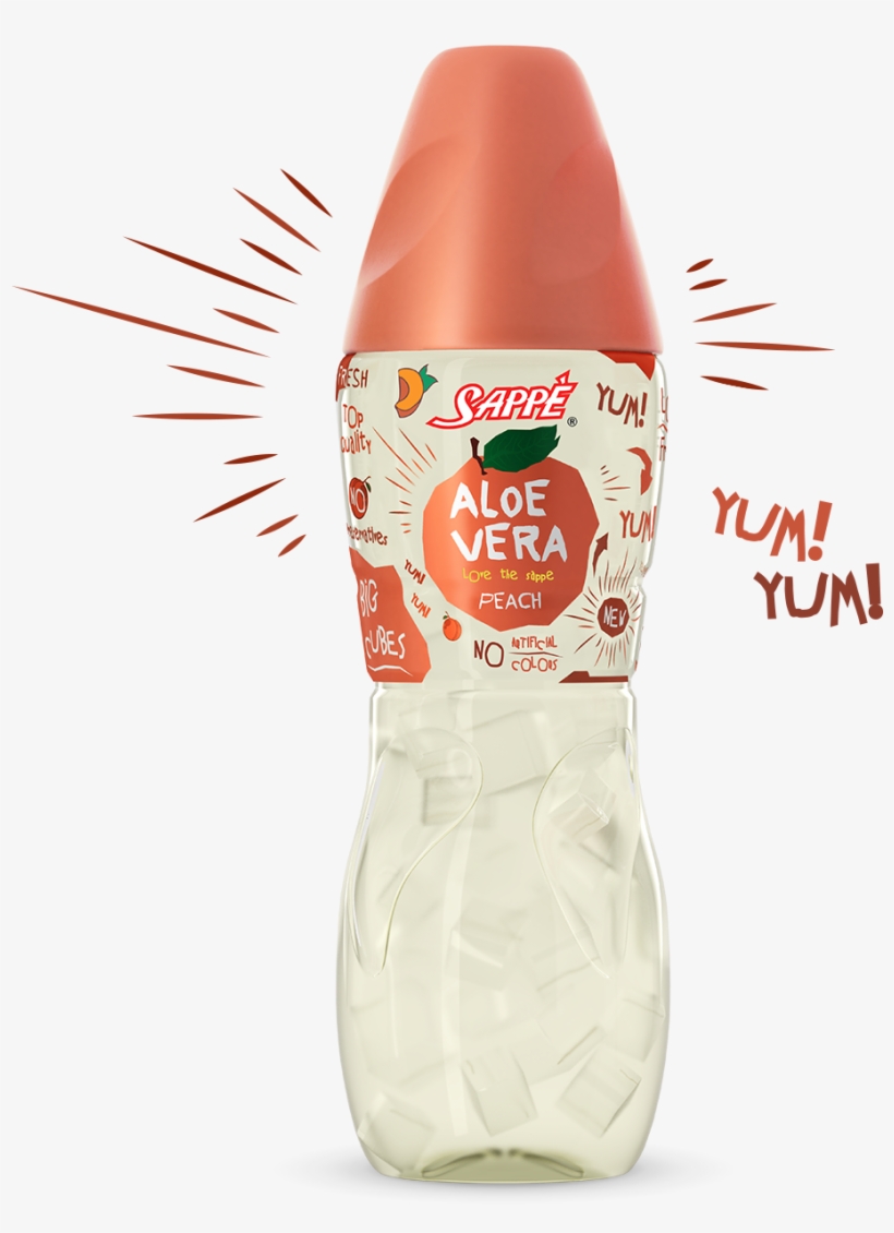A New Dimension Of Flavored Drinks Sappe Juicy Pieces - Plastic Bottle, transparent png