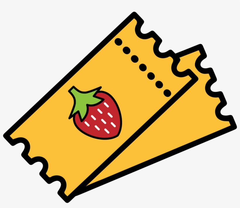 Previous Item Ticket Next Item Raspberries - Ticket Vector, transparent png