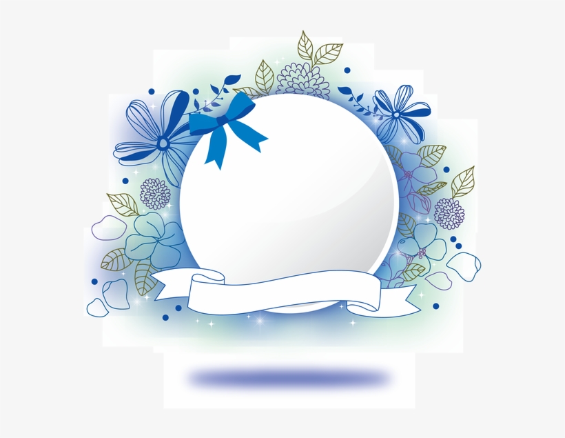 Floral Frame - Banner, transparent png