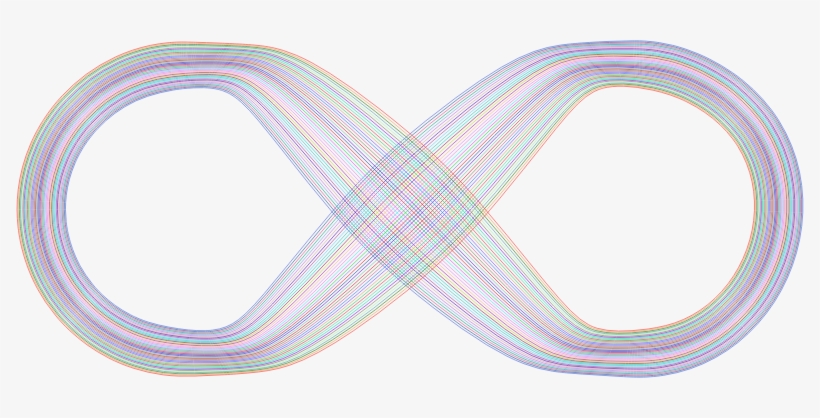 Abstract Prismatic Infinity Symbol Ii - Portable Network Graphics, transparent png
