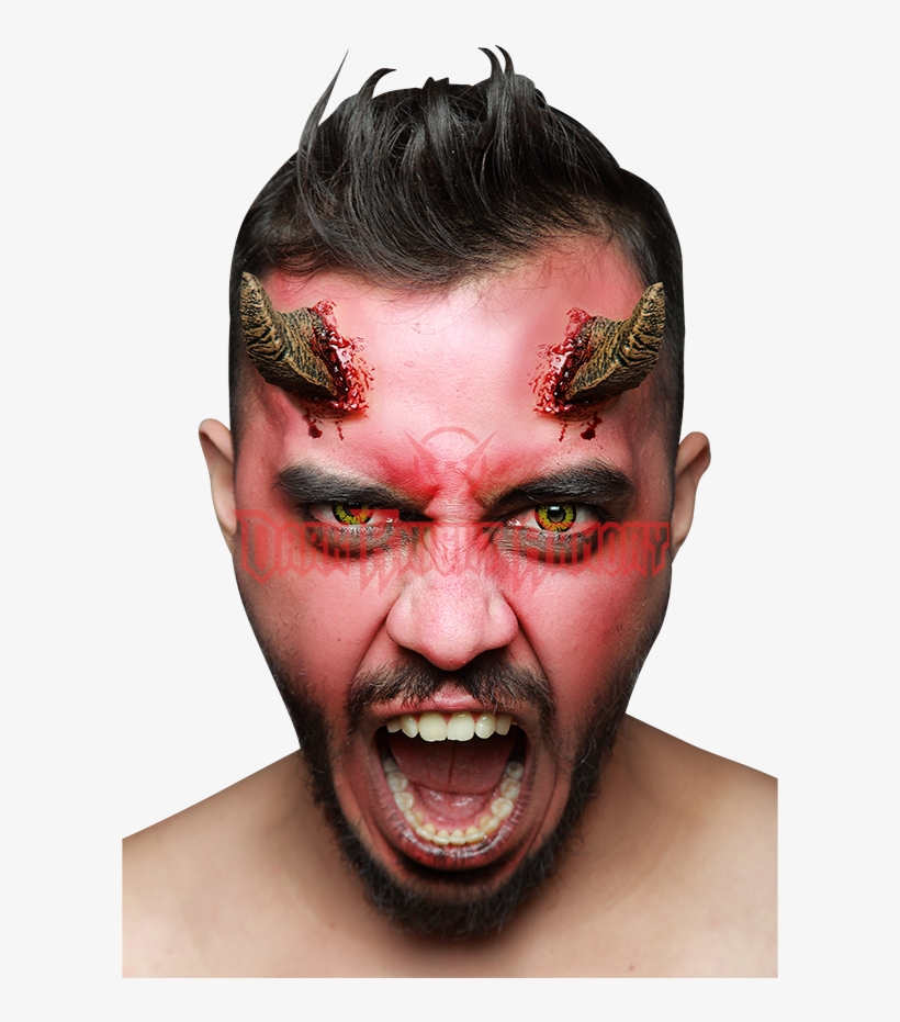 Devil Horns Latex Prosthesis, transparent png