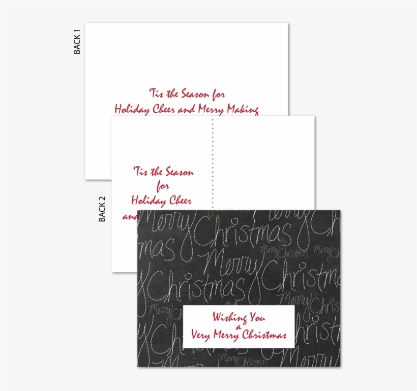 Chalkboard Holiday Postcard - Postcard, transparent png