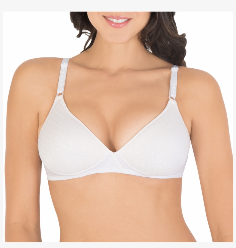 Women's Lightly Padded Wirefree Bra White - Fruit Of The Loom Women's Lightly Padded Wirefree Bra, transparent png