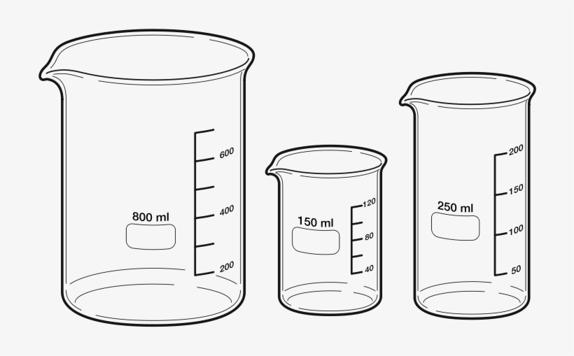 Beaker - Beaker Laboratory Apparatus Drawing, transparent png