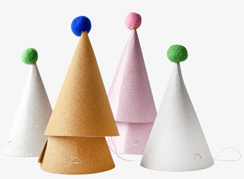Paper Party Hat With Pom Pom - Pom-pom, transparent png