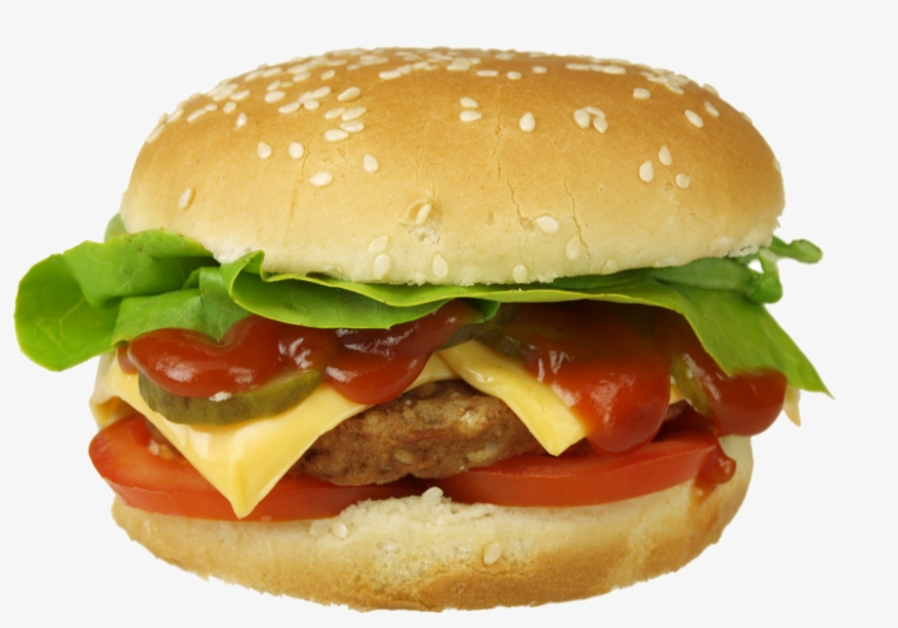 Cheese Burger - Chicken Burger With Onion Rings, transparent png