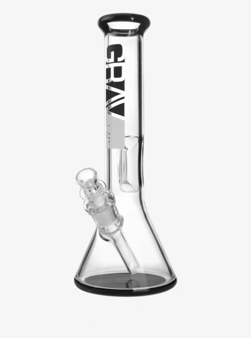 8 Inch Beaker Bong With Fixed Downstem - Grav Labs Beaker Bong, transparent png