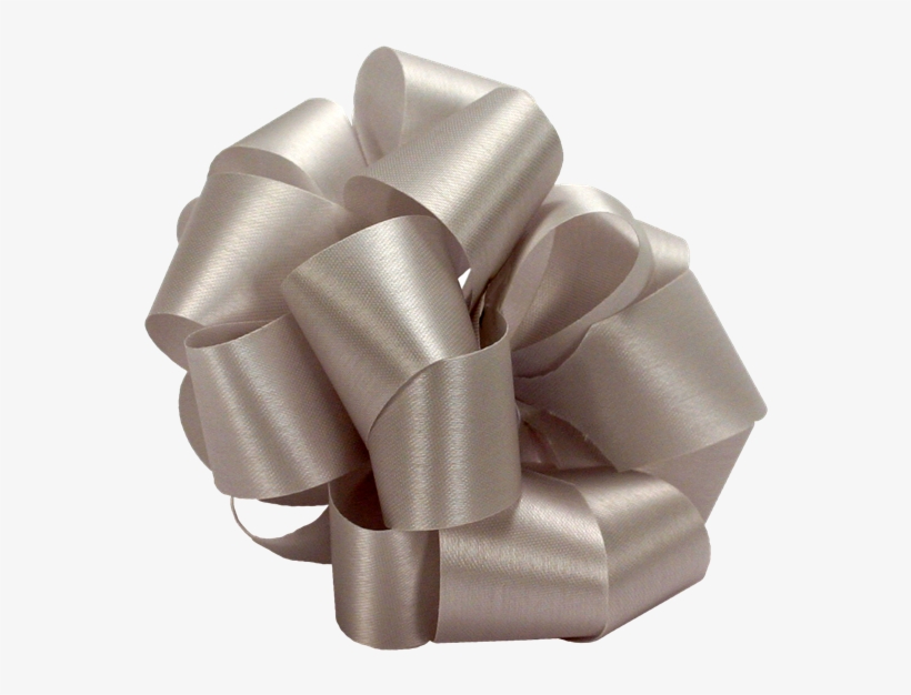 Burton & Burton #3 Silver Satin Ribbon, transparent png