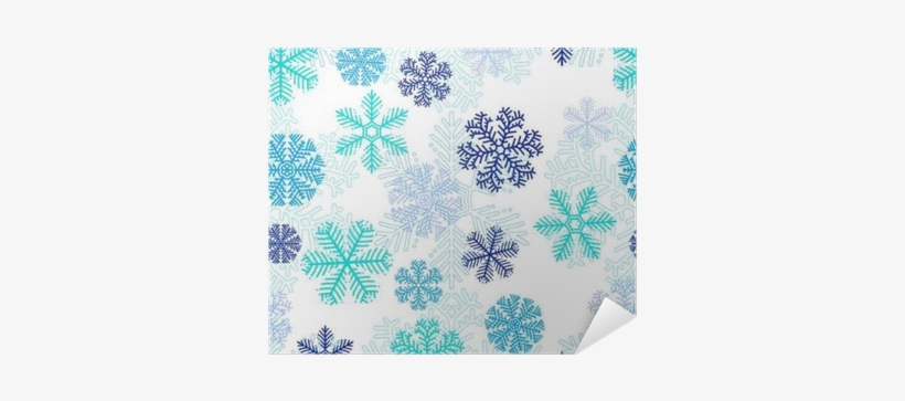 Seamless Pattern With Snowflakes On White Background - Snowflake, transparent png