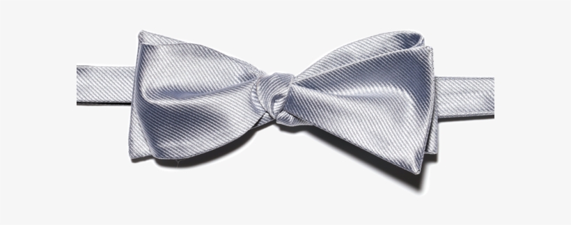 Silver Bow Tie - Silver Bow Ribbon Png, transparent png