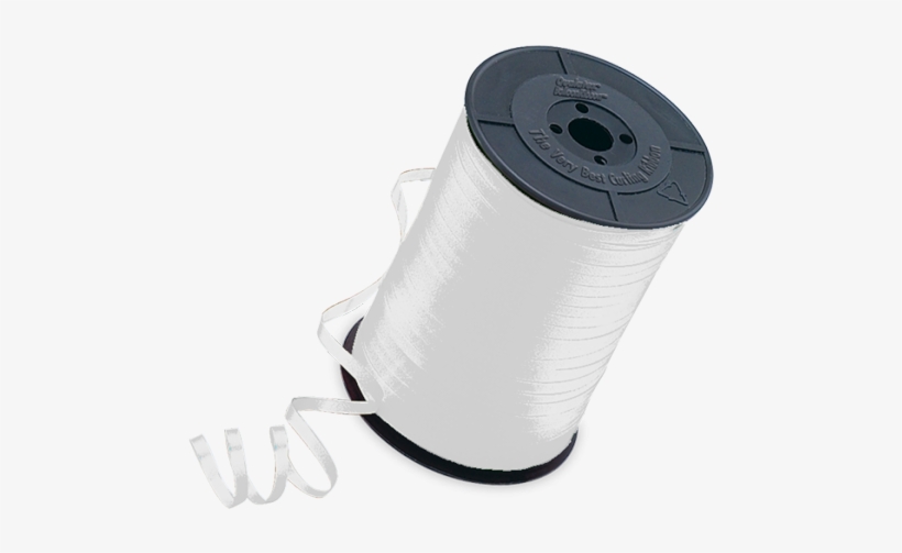 Qualatex Qualatex 3/16" Curling Ribbon White, transparent png