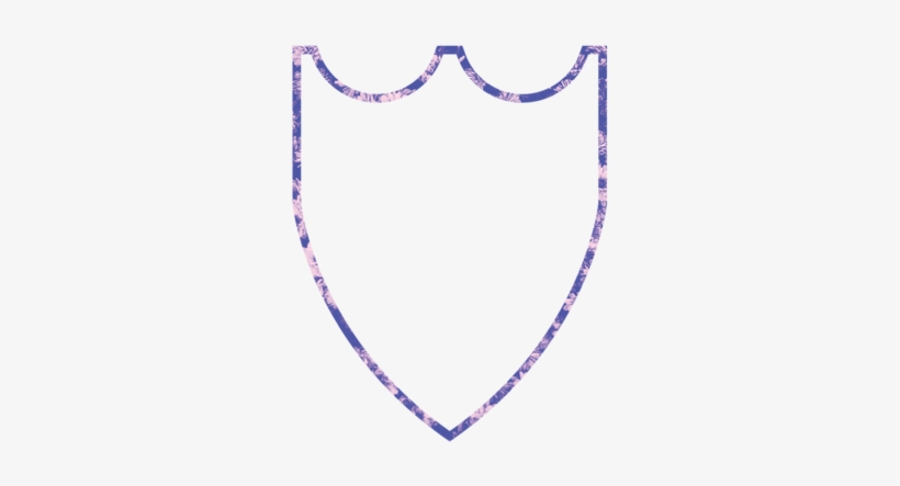 Flower Shield Outline - 1000x563 PNG Download - PNGkit