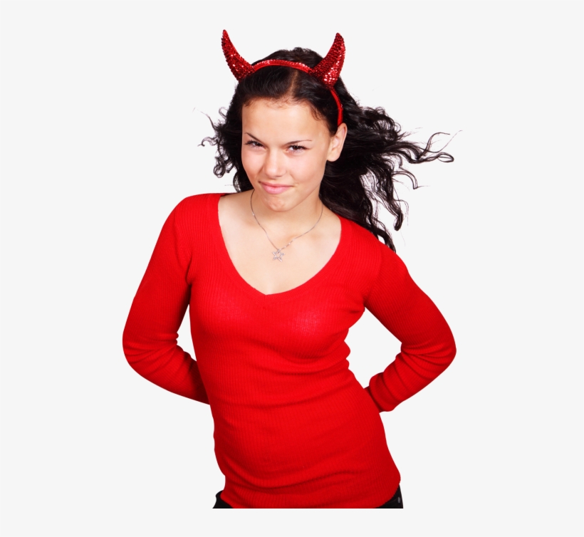 Beautiful Woman In Devil Costume Png Image - Portable Network Graphics, transparent png