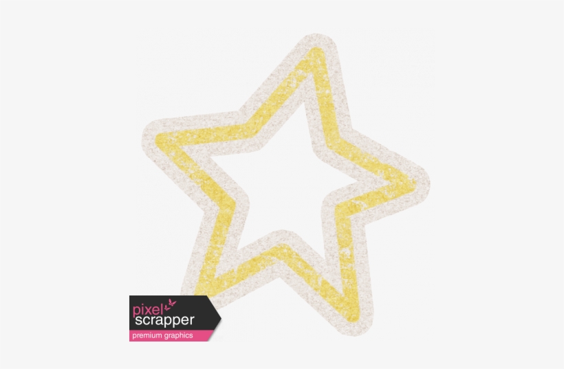 Lil Monster Yellow Star Outline Sticker - Vector Graphics, transparent png