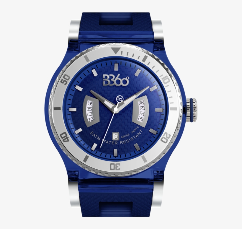 B Class Medium-blue Silver Watch - Price Of Armani Watches, transparent png