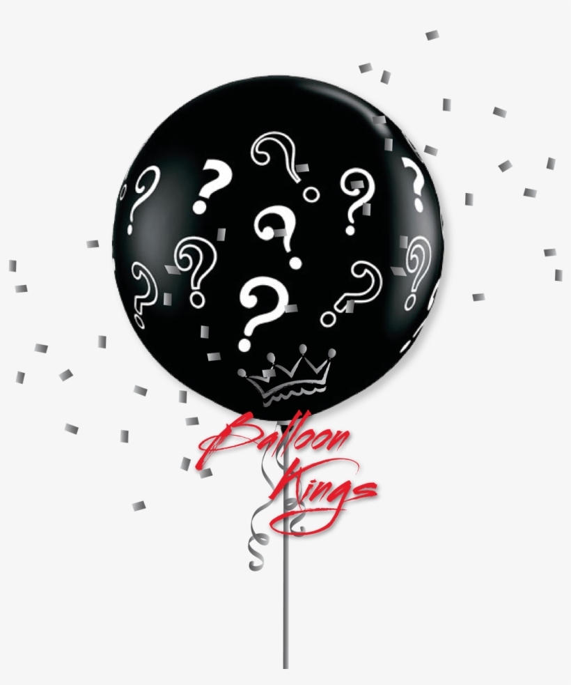 36in Latex Question Marks - Gender Reveal Balloon Dubai, transparent png