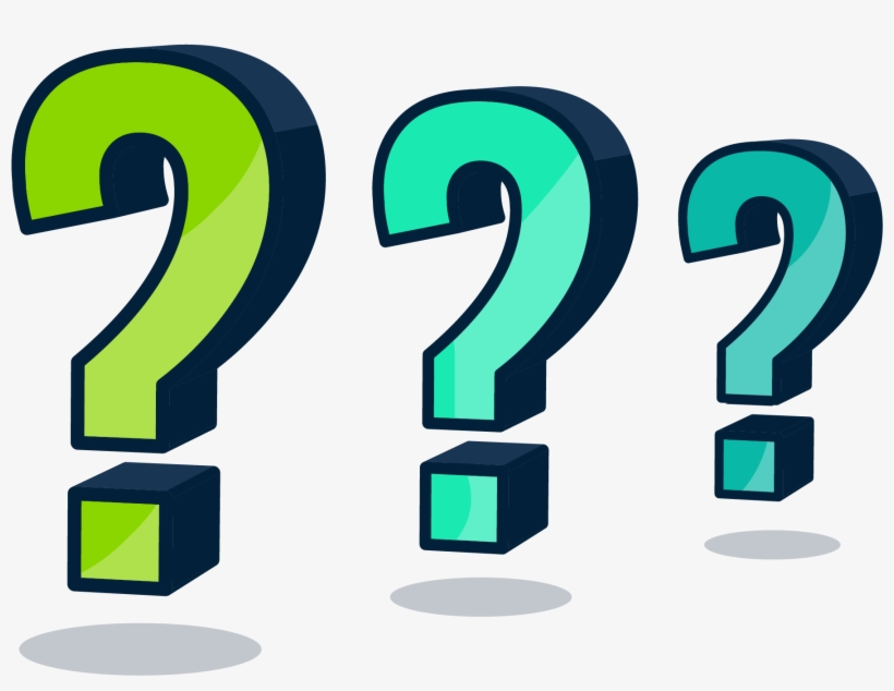 A Row Of Three Question Marks, They Are In Different - Economy, transparent png
