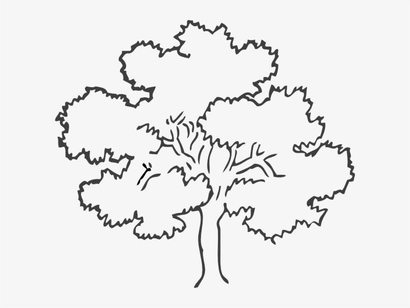 Clip Art Black And White Tree, transparent png