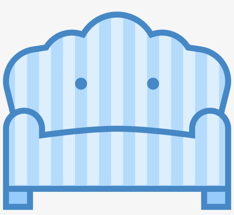 It Is An Icon Of A Sofa - Couch, transparent png