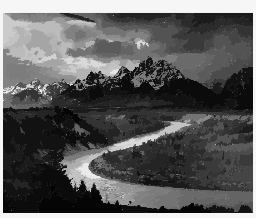 This Free Icons Png Design Of Adams The Tetons And - Grand Teton National Park, Snake River Overlook, transparent png