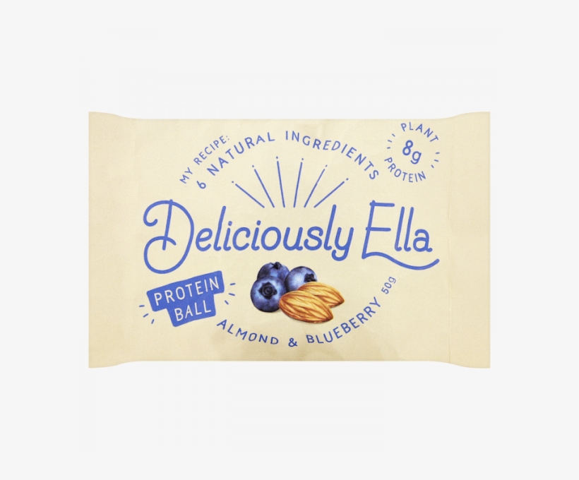 Energy Balls - Deliciously Ella Almond & Blueberry Energy Ball, transparent png