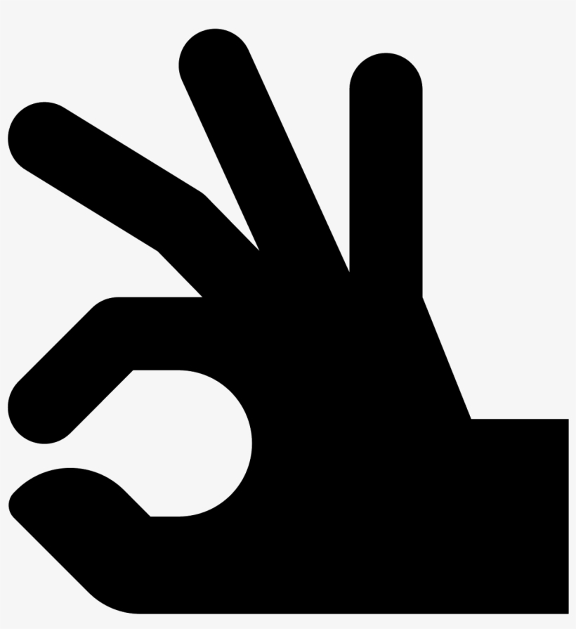 Ok Hand Icon - Icon, transparent png