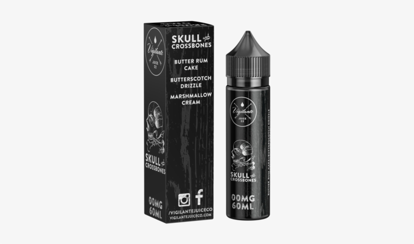 Skull And Crossbones By Vigilante Juice Co - Electronic Cigarette Aerosol And Liquid, transparent png