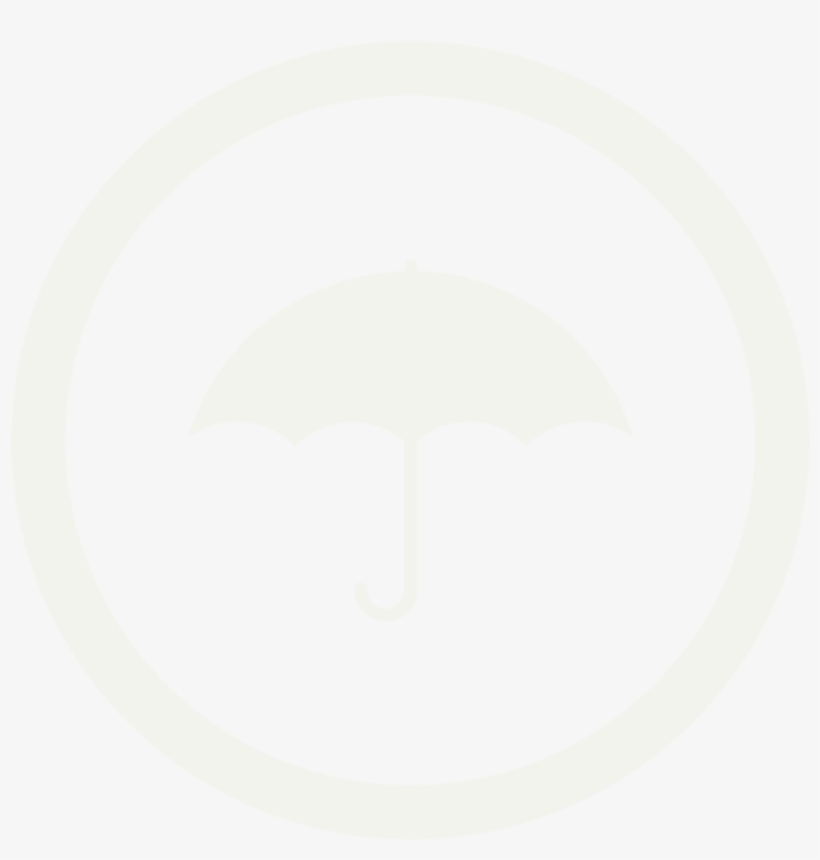 Wcs Umbrella Icon White - Circle, transparent png