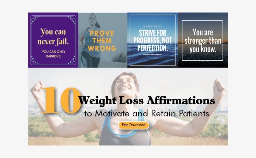10 Weight Loss Affirmations To Motivate And Retain - Photo Caption, transparent png