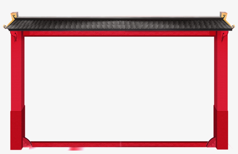 Red Door Border Png Element - Portable Network Graphics, transparent png