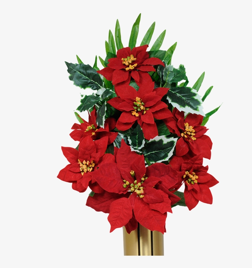 Poinsettia Border Png Download - Drawing, transparent png
