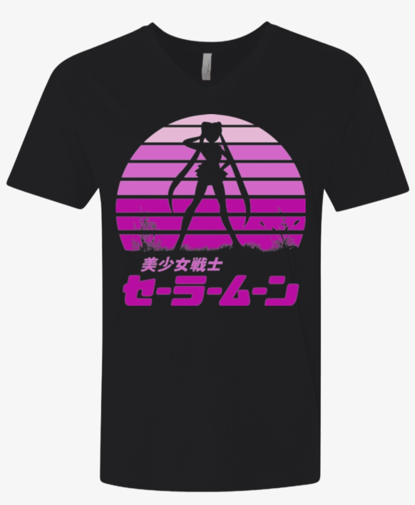 Sailor Moon Sun Set Men's Premium V-neck - Sailor Moon Shirts, transparent png
