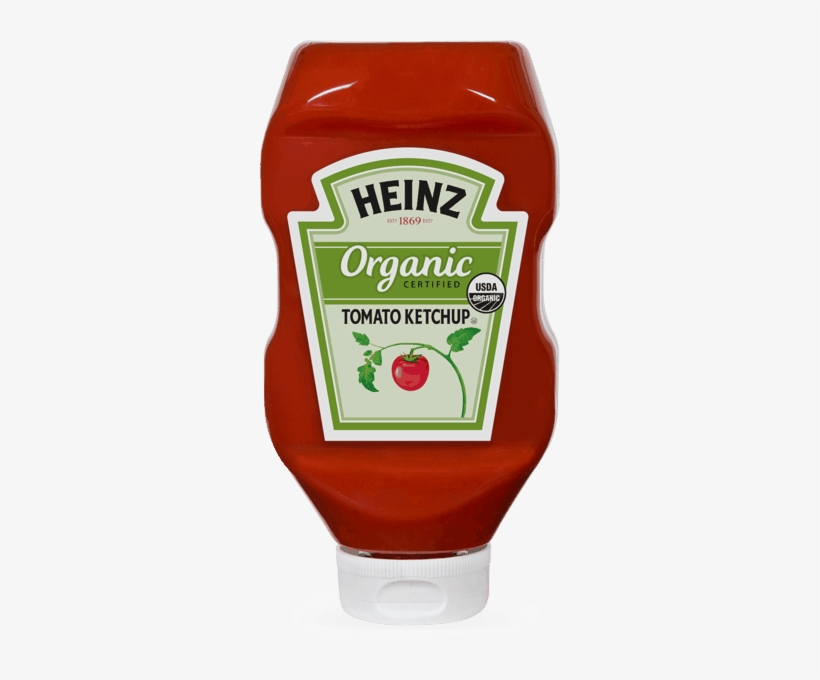 Heinz Organic Tomato Ketchup - 32 Oz Bottle, transparent png