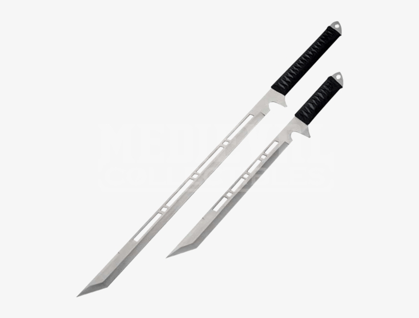 2 Piece Silver Ninja Sword Set - Szco Supplies Ninja Sword Set (silver), transparent png