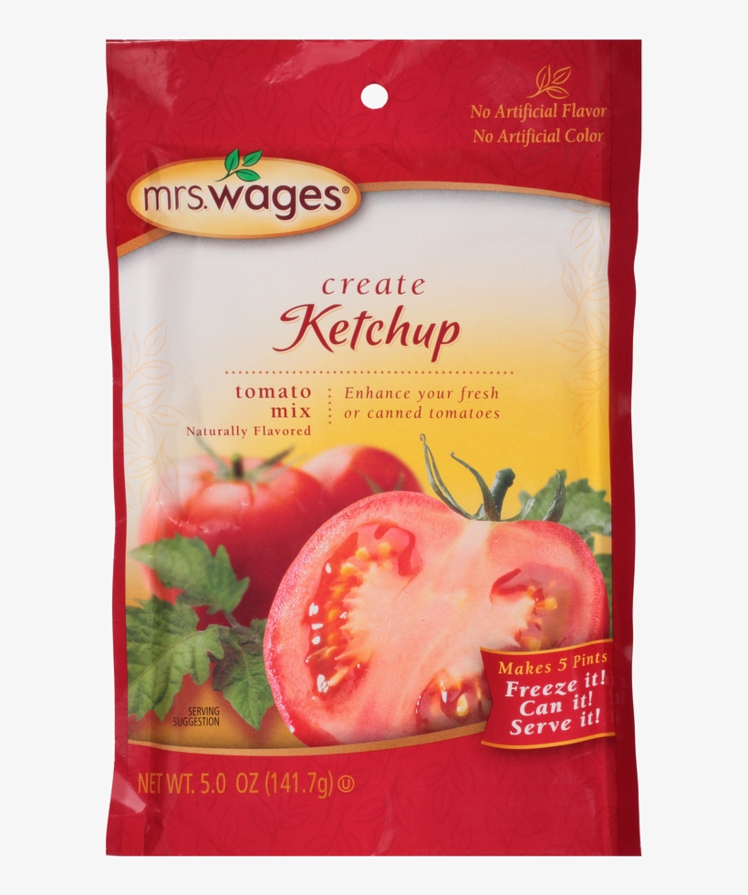 Wages® Ketchup - Mrs. Wages Ketchup Mix 5 Oz. (6 Packets), transparent png