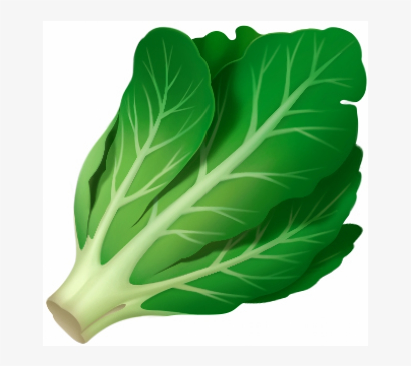 Lettuce Emoji - Iphone Bagel Emoji, transparent png