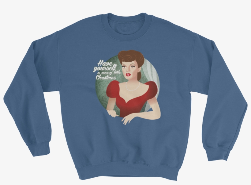 Christmas Garland Long Sleeve Swish Embassy - Frenchies Family Sweatshirt, transparent png