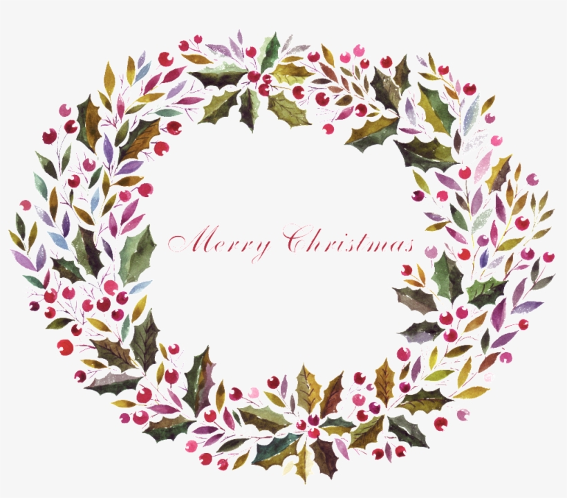 Garland Simple Decorative - Wreath, transparent png