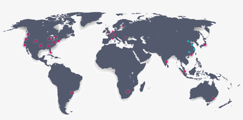 25 Network Pops On 6 Continents To Ensure You Get The - World Map, transparent png