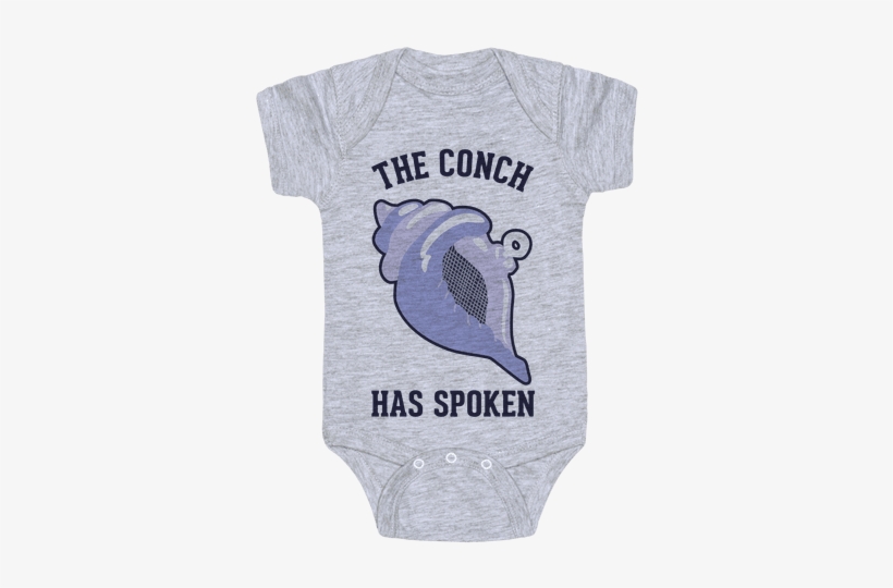 The Conch Has Spoken Baby Onesy - Board Game Baby Clothes, transparent png